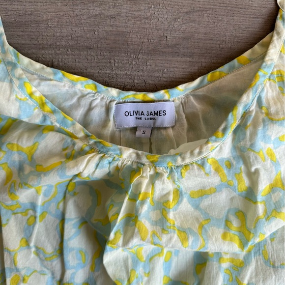Olivia James The Label - maxi dress - size small - yellow, light blue and cream - Picture 4 of 5